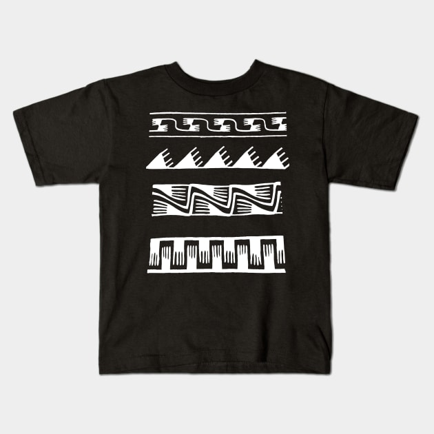 Findigo native pattern - manos - Kids T-Shirt by MarxMerch